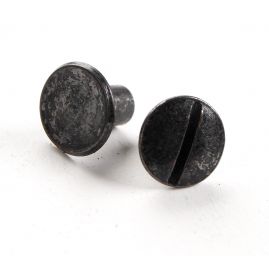 Nýt sřoubovací sedlářský hladký plochý 6mm černý