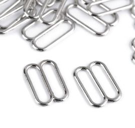 Prádlový posunovač oděvní kov 6 mm nikl