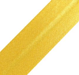 Šikmý proužek saténový zažehlený 18mm žlutý