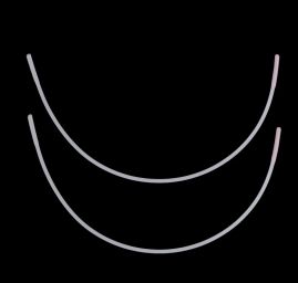 Kostice kov ploché vel. UK 34 délka 17cm šířka 11 cm