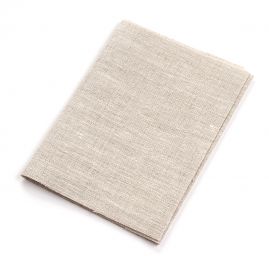 Záplata lněná zažehlovací 14×40,5 cm režná