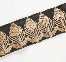 Šantungová stuha velký zlatý vzor II.jakost