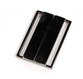 Spona opasková kov obdelník průvlak 50 mm nikl antik