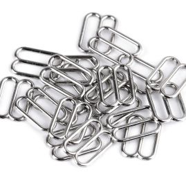 Prádlový posunovač oděvní kov 14 mm stříbrný