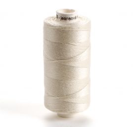 Nitě jeans 30×3 tex, 100% PES, návin 200 m, smetanová