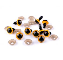 Bezpečnostní oči s pojistkou Ø16 mm žlutočerné