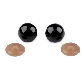 Bezpečnostní oči s pojistkou Ø20 mm černé