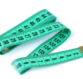 Metr krejčovský velké čísla složený mix barev