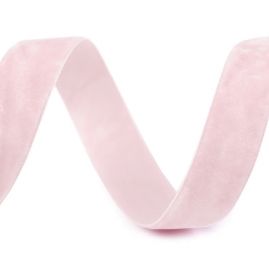 Sametová stuha sametka 6 mm pudrová růžová