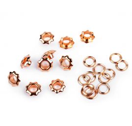 Průchodky s podložkou Ø 5/11 mm zlaté