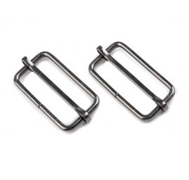 Posunovač na popruhy 20x35mm nikl černý