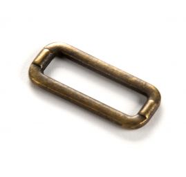 Rámeček průvlek/vsuvka kov 37 mm mosaz