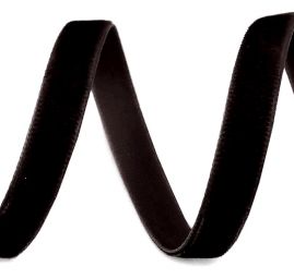 Stuha sametová sametka 6 mm černá