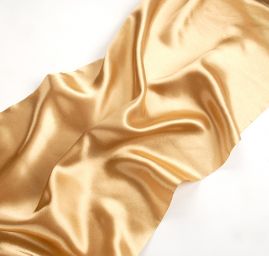Atlasová stuha šíře 36 cm zlatavá
