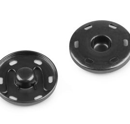 Patentky kovové velikost 30mm nikl antracit