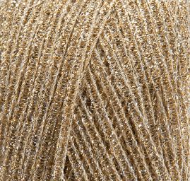 Efektní stužková příze MarLen zlatobéžová