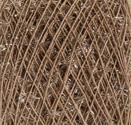 Efektní směsová příze MarLen vlásky hnědá