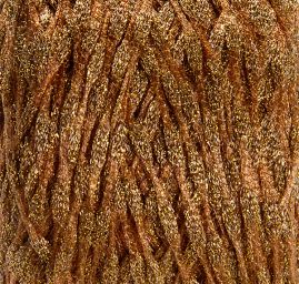 Efektní přípletová pletací příze rezavozlatá MarLen