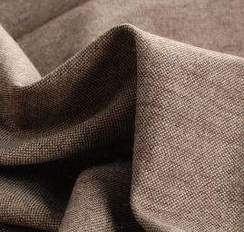 Tvídová látka UNI hnědokrémový melír