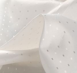 Podšívka žakárová kostky lomená bílá