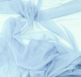 Tyl šatový jemný světle modré barvy