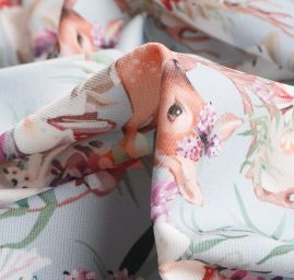 Úplet středně silný Punto tisk lesní zvěř