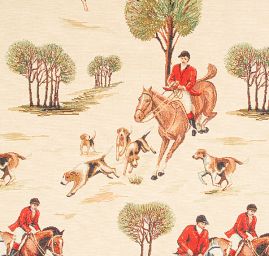 Dekorační látka jezdci na koni