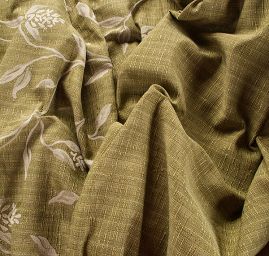 Dekorační látka Buret Plain green apple