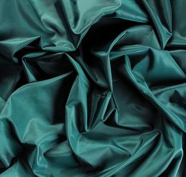 Taft hladký tmavě zelený