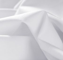 Popelín bavlněná košilová látka lomená bílá