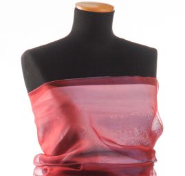 Organza šanžán červenomodrá