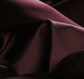 Satén taft pružný imitace hedvábí šanžán vínový