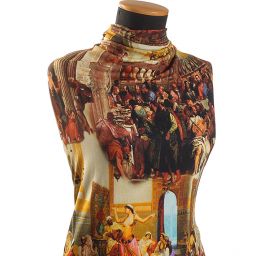 Viskozový úplet obraz digitální tisk