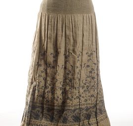 Žakárová látka béžovozelená