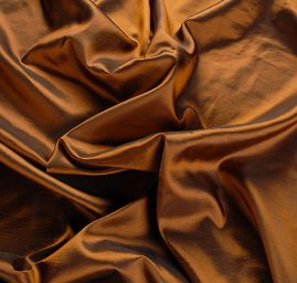 Taft hladký šanžán měděný-černý