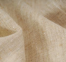 Len imitace buretového hedvábí režná/smetanová