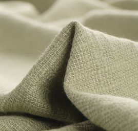Bavlněná látka s plastickou strukturou pastel zelená