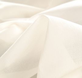 Organza pružná směs viskoza hedvábí smetanová