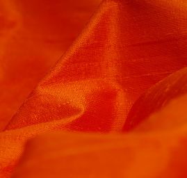 Šantung jednobarevný jasně oranžový