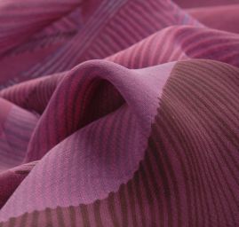 Šifon viskozový avantgardní motiv vínový