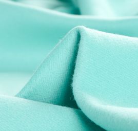 Flauš směs vlna kašmír mint