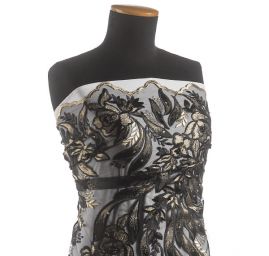 Krajka květy černozlaté