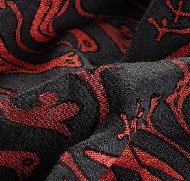 Replika historické tkaniny Arras růžová/modrá