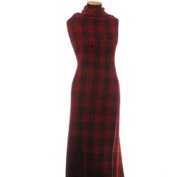 Vlněná kostýmovka imitace ručně tkané látky