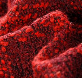 Vlněná kostýmovka imitace ručně tkané látky