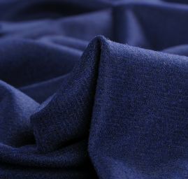 Vlněná kostýmová látka s vlasem švestkově modrá