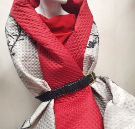 Prošev květinový vzor/vínová II.jakost