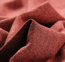 Kostýmová látka melír červená-černá