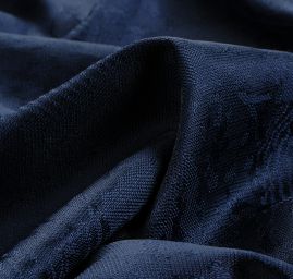 Dekorační závěsová látka tmavě modrá