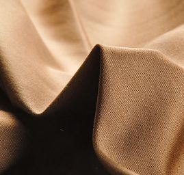 Bavlněná látka pružná hnědá